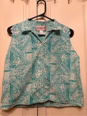 Vintage~ Perspective 100% Cotton  Women’s button down shirt